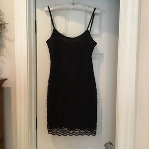 Sexy Black Lace Slip Dress